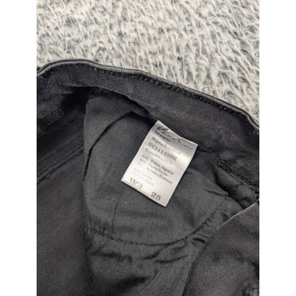 Kancan Shorts Womens 3 Black Denim Distressed Normcore Casual Stretch High Rise - Picture 4 of 9